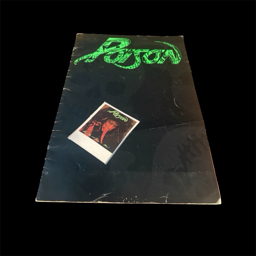 80s Vintage Poison Official 1988 Tour Program Hair Band Rock n Roll Collectables